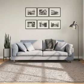 Alfombra peluda de pelo largo moderna PAMPLONA beige 200x200 cm by , Rugs - Ref: Foro24-375216, Price: 87,36 €, Discount: %