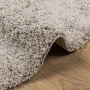 Alfombra peluda de pelo largo moderna PAMPLONA beige Ø 120 cm by , Rugs - Ref: Foro24-375223, Price: 32,09 €, Discount: %