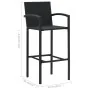 Muebles de bar jardín 3 pzas ratán sintético reposabrazos negro by , Garden sets - Ref: Foro24-3064805, Price: 318,65 €, Disc...