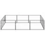 Perrera acero 9 m² negra by , Dog kennels and fences - Ref: Foro24-3082127, Price: 230,75 €, Discount: %