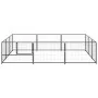 Perrera acero 9 m² negra by , Dog kennels and fences - Ref: Foro24-3082127, Price: 230,75 €, Discount: %