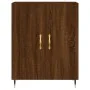 Aparador de madera de ingeniería marrón roble 69,5x34x90 cm de , Aparadores - Ref: Foro24-827707, Precio: 76,77 €, Descuento: %