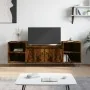 Mueble para TV madera contrachapada roble ahumado 160x35x55 cm by , TV Furniture - Ref: Foro24-831345, Price: 81,11 €, Discou...