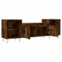 Mueble para TV madera contrachapada roble ahumado 160x35x55 cm by , TV Furniture - Ref: Foro24-831345, Price: 81,11 €, Discou...