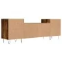 Mueble para TV madera contrachapada roble ahumado 160x35x55 cm by , TV Furniture - Ref: Foro24-831345, Price: 81,11 €, Discou...
