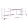 Mueble para TV madera contrachapada roble ahumado 160x35x55 cm by , TV Furniture - Ref: Foro24-831345, Price: 81,11 €, Discou...