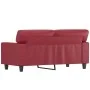 Sofá de 2 plazas de cuero sintético rojo tinto 120 cm by , Sofas - Ref: Foro24-359415, Price: 256,57 €, Discount: %