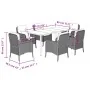 Set comedor de jardín 7 pzas con cojines ratán sintético beige by , Garden sets - Ref: Foro24-3211973, Price: 800,73 €, Disco...