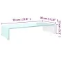 Mueble TV/Elevador de monitor cristal verde 70x30x13 cm by , TV Furniture - Ref: Foro24-244144, Price: 88,38 €, Discount: %