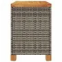 Caja de almacenaje jardín madera acacia ratán gris 80x40x48 cm von , Aufbewahrungsboxen für den Außenbereich - Ref: Foro24-36...