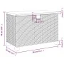 Caja de almacenaje jardín madera acacia ratán gris 80x40x48 cm von , Aufbewahrungsboxen für den Außenbereich - Ref: Foro24-36...