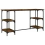 Escritorio metal madera ingeniería roble ahumado 140x50x75 cm von , Schreibtische - Ref: Foro24-845328, Preis: 88,25 €, Rabat...