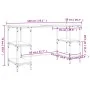 Escritorio metal madera ingeniería roble ahumado 140x50x75 cm von , Schreibtische - Ref: Foro24-845328, Preis: 88,25 €, Rabat...
