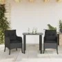 Set comedor de jardín 3 pzas con cojines ratán sintético negro von , Gartensets - Ref: Foro24-3211927, Preis: 277,85 €, Rabat...