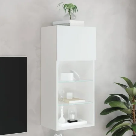 Mueble para TV con luces LED blanco 40,5x30x90 cm von , TV-Möbel - Ref: Foro24-837043, Preis: 71,21 €, Rabatt: %