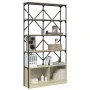 Estantería madera ingeniería y metal roble Sonoma 100x26x180 cm von , Bücherregale und Regale - Ref: Foro24-845427, Preis: 11...