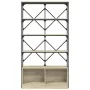 Estantería madera ingeniería y metal roble Sonoma 100x26x180 cm von , Bücherregale und Regale - Ref: Foro24-845427, Preis: 11...