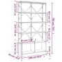 Estantería madera ingeniería y metal roble Sonoma 100x26x180 cm von , Bücherregale und Regale - Ref: Foro24-845427, Preis: 11...