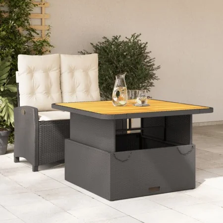 Set comedor de jardín 2 pzas con cojines ratán sintético negro de , Conjuntos de jardín - Ref: Foro24-3277379, Precio: 351,31...