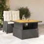 Set comedor de jardín 2 pzas con cojines ratán sintético negro de , Conjuntos de jardín - Ref: Foro24-3277379, Precio: 351,31...