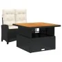 Set comedor de jardín 2 pzas con cojines ratán sintético negro de , Conjuntos de jardín - Ref: Foro24-3277379, Precio: 351,31...