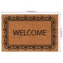 Felpudo de fibra de coco copetuda 40x60 cm by , Doormats - Ref: Foro24-155618, Price: 18,32 €, Discount: %