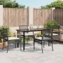 Set de muebles jardín 5 pzas con cojines ratán sintético negro de , Conjuntos de jardín - Ref: Foro24-3213605, Precio: 357,05...