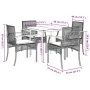 Set de muebles jardín 5 pzas con cojines ratán sintético negro by , Garden sets - Ref: Foro24-3213597, Price: 341,37 €, Disco...