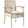 Set comedor de jardín 3 pzas con cojines ratán sintético beige de , Conjuntos de jardín - Ref: Foro24-3213624, Precio: 260,61...