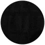 Alfombra peluda de pelo largo moderna PAMPLONA negro Ø 120 cm by , Rugs - Ref: Foro24-375289, Price: 41,66 €, Discount: %