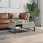 Mesa de centro madera ingeniería metal gris Sonoma 100x50x35 cm by , Coffee table - Ref: Foro24-845394, Price: 87,89 €, Disco...