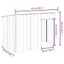 Caseta perros con tejado acero galvanizado gris 153x91x110 cm von , Hundehütten - Ref: Foro24-172572, Preis: 165,89 €, Rabatt: %