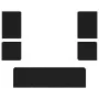 Muebles de TV de pared 6 piezas madera de ingeniería negro by , TV Furniture - Ref: Foro24-3216472, Price: 213,93 €, Discount: %