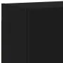 Muebles de TV de pared 6 piezas madera de ingeniería negro by , TV Furniture - Ref: Foro24-3216472, Price: 213,93 €, Discount: %