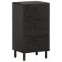 Aparador madera maciza de mango negro 40x33x75 cm de , Aparadores - Ref: Foro24-356842, Precio: 85,28 €, Descuento: %