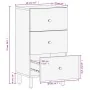 Aparador madera maciza de mango negro 40x33x75 cm de , Aparadores - Ref: Foro24-356842, Precio: 85,28 €, Descuento: %