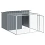 Caseta perros con corral acero galvanizado gris 153x194x110 cm von , Hundehütten - Ref: Foro24-3214222, Preis: 230,90 €, Raba...