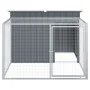 Caseta perros con corral acero galvanizado gris 153x194x110 cm von , Hundehütten - Ref: Foro24-3214222, Preis: 230,90 €, Raba...