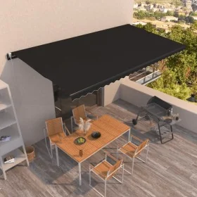 Toldo retráctil automático gris antracita 600x350 cm de , Toldos - Ref: Foro24-3069249, Precio: 747,11 €, Descuento: %