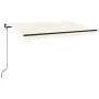 Toldo manual retráctil con LED crema 450x350 cm by , Awnings - Ref: Foro24-3069202, Price: 434,83 €, Discount: %