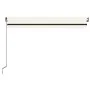 Toldo manual retráctil con LED crema 450x350 cm by , Awnings - Ref: Foro24-3069202, Price: 434,83 €, Discount: %