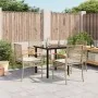 Set comedor de jardín 5 pzas con cojines ratán sintético beige by , Garden sets - Ref: Foro24-3213632, Price: 365,38 €, Disco...