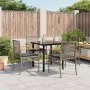 Set comedor de jardín 5 piezas con cojines ratán sintético gris by , Garden sets - Ref: Foro24-3213618, Price: 330,15 €, Disc...