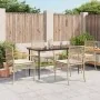 Set comedor de jardín 5 pzas con cojines ratán sintético beige de , Conjuntos de jardín - Ref: Foro24-3213626, Precio: 392,58...