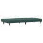 Sofá cama de 2 plazas con taburete terciopelo verde oscuro by , Sofas - Ref: Foro24-3216233, Price: 294,57 €, Discount: %
