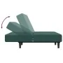 Sofá cama de 2 plazas con taburete terciopelo verde oscuro by , Sofas - Ref: Foro24-3216233, Price: 294,57 €, Discount: %