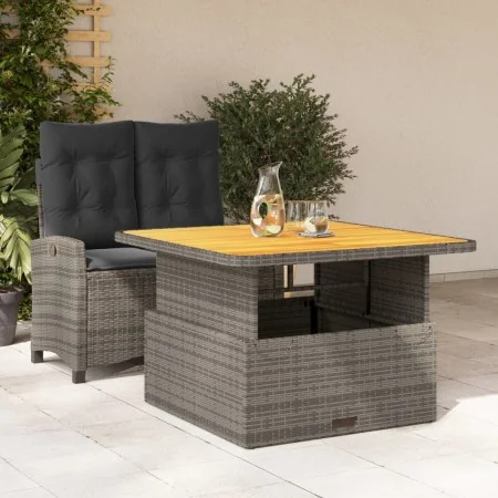 Juego de comedor jardín 2 pzas con cojines ratán sintético gris by , Garden sets - Ref: Foro24-3277403, Price: 353,56 €, Disc...