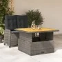 Juego de comedor jardín 2 pzas con cojines ratán sintético gris by , Garden sets - Ref: Foro24-3277403, Price: 353,56 €, Disc...