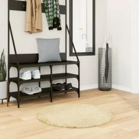 Alfombra de pelo largo moderna dorado Ø 80 cm by , Rugs - Ref: Foro24-375353, Price: 29,20 €, Discount: %