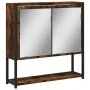 Armario con espejo baño madera roble ahumado 60x16x60 cm de , Tocadores de baño - Ref: Foro24-842423, Precio: 66,77 €, Descue...